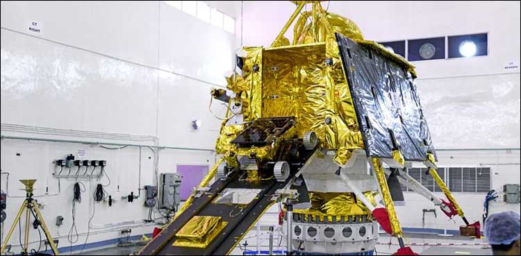 crashed Indian Moon lander