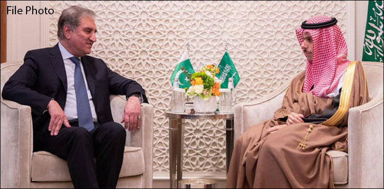سعودی وزیر خارجہ اور شاہ محمود قریشی کی ملاقات