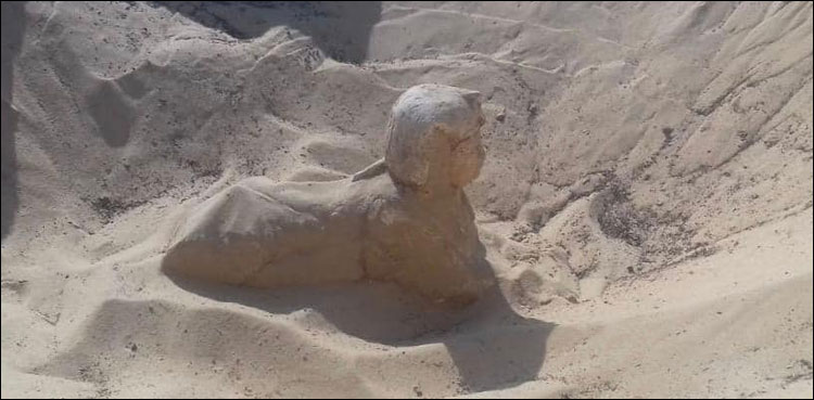 ابو الہول سے ملتا جلتا ایک اور مجسمہ دریافت