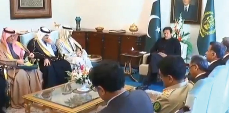 وزیراعظم سے سعودی وزیرخارجہ کی ملاقات