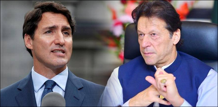 وزیراعظم کا کینیڈین ہم منصب سے رابطہ، کشمیر کی صورت حال سے آگاہ کردیا