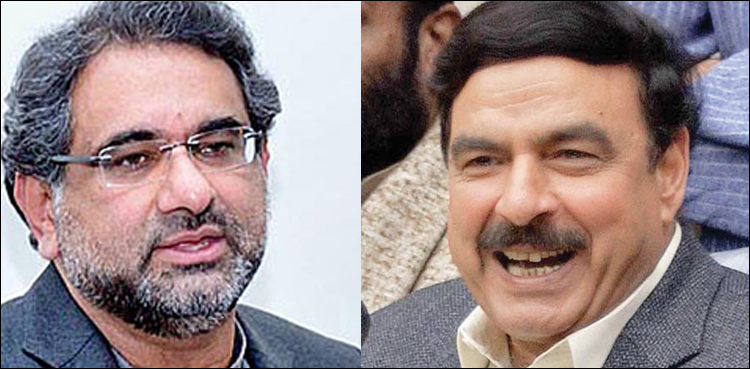 شیخ رشید سابق وزیر اعظم شاہد خاقان کے خلاف گواہ بن گئے