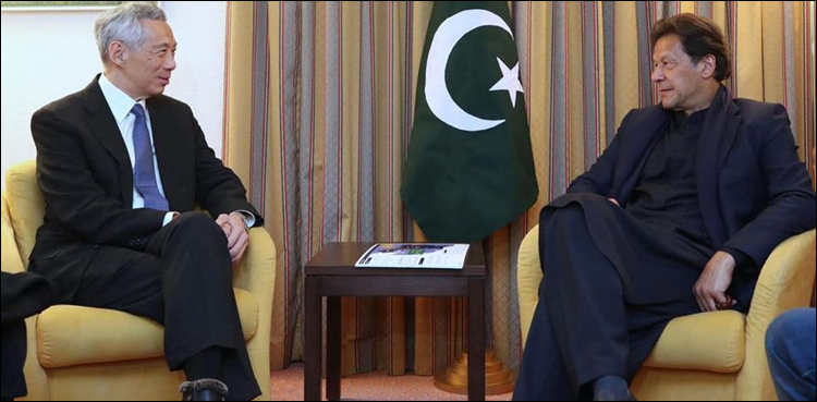 عمران خان کی سنگاپور کے وزیر اعظم، آذربائیجان کے صدر سے ملاقاتیں