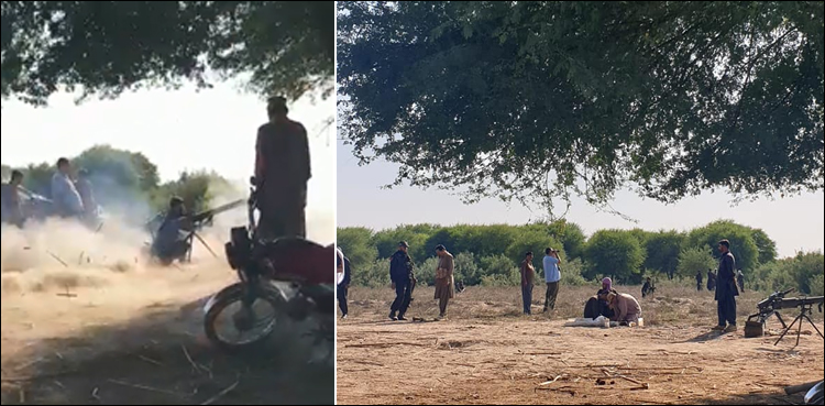 سکھر میں ڈاکوؤں کے خلاف آپریشن، پولیس نے مارٹر گولے داغ دیے