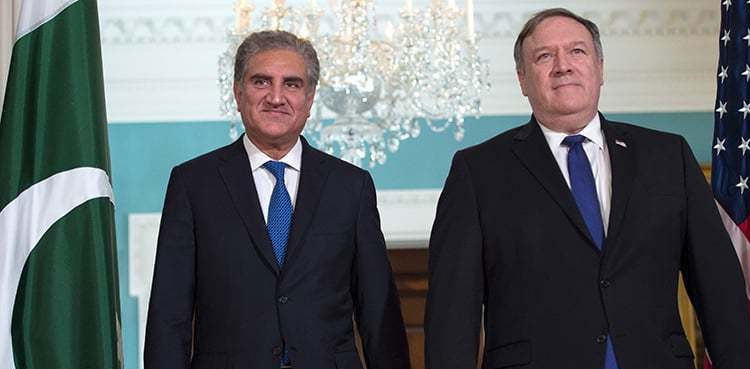 وزیرخارجہ کی مائیک پومپیو سے ملاقات، امریکا ایران کشیدگی پر گفتگو