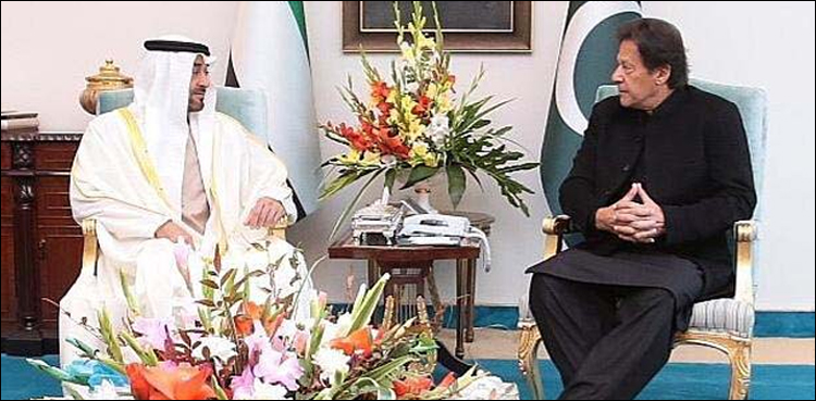 ابوظبی ولی عہد کا وزیراعظم سے ملاقات میں 200 ملین ڈالرز کی سپورٹ کا اعلان