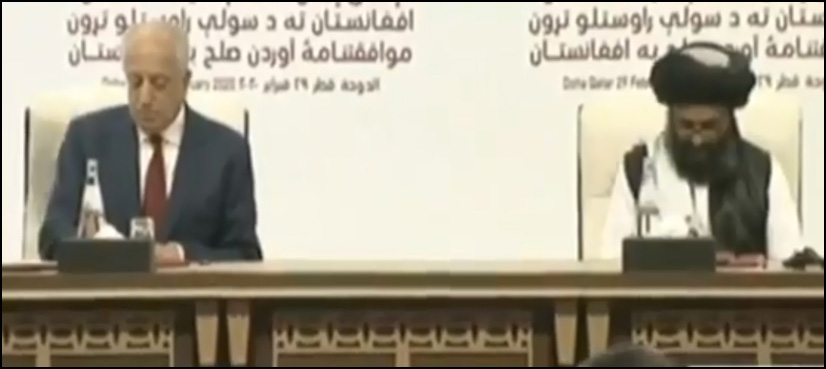 افغان طالبان اور امریکا کے درمیان تاریخ ساز امن معاہدے پر دستخط ہوگئے