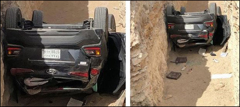 سعودی خواتین کی کار کو خوفناک حادثہ