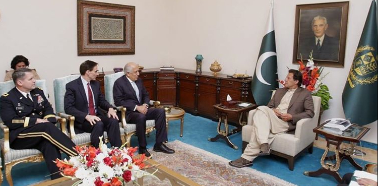 وزیراعظم اور زلمے خلیل زاد کی ملاقات سے متعلق اعلامیہ جاری