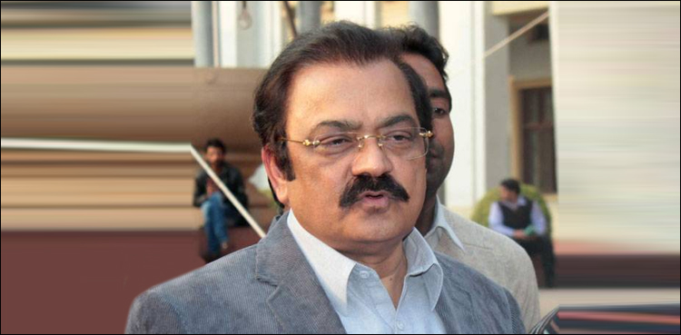 مسلم لیگ (ن) کے رہنما رانا ثناء کا ممکنہ گرفتاری پر عدالت سے رجوع