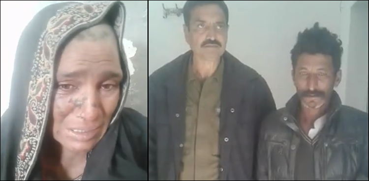 خانہ بدوش شوہر نے بیوی کا سر مونڈ دیا، ملزم گرفتار