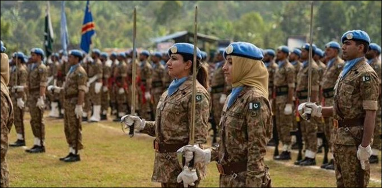 اقوام ِمتحدہ کےامن مشن میں تعینات پاکستانی خواتین نے دنیا بھر میں پاکستان کا نام بلند کردیا