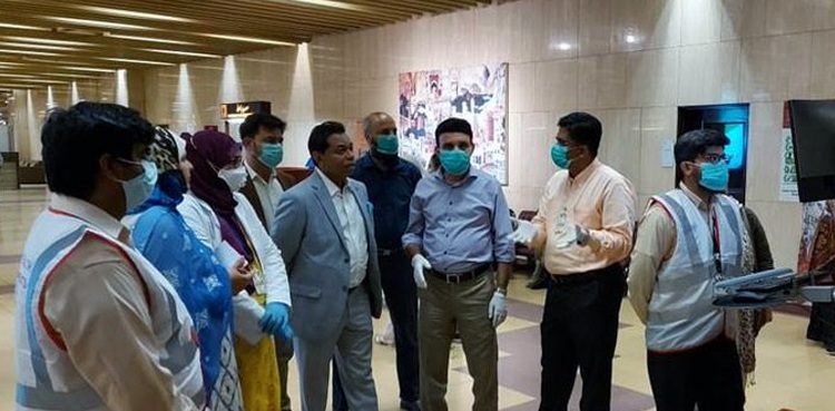 ڈبلیو ایچ او کی  پاکستان میں ہوائی اڈوں اورزمینی راستوں پراسکریننگ کے نظام کی تعریف