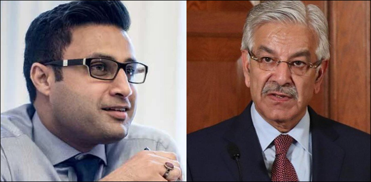 زلفی بخاری کا خواجہ آصف کو 1 ارب ہرجانے کا قانونی نوٹس