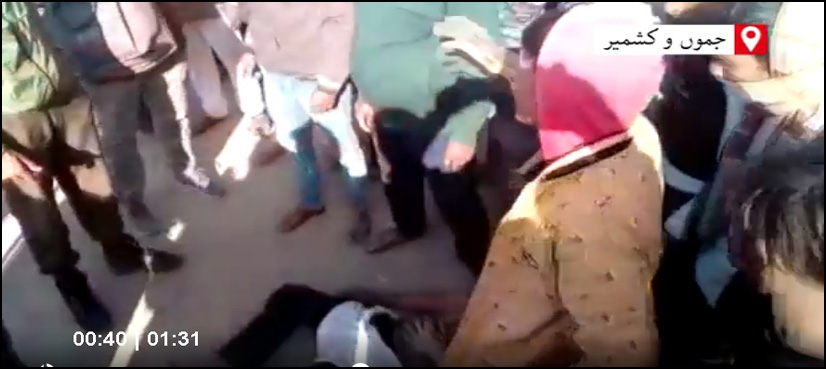 بھارتی پولیس کا مقبوضہ کشمیر کے مزدوروں پر لاک ڈاؤن کے بہانے تشدد