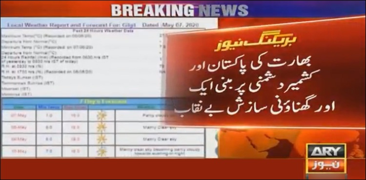بھارت کی پاکستان اور کشمیر دشمنی پر مبنی ایک اور گھناؤنی سازش بے نقاب