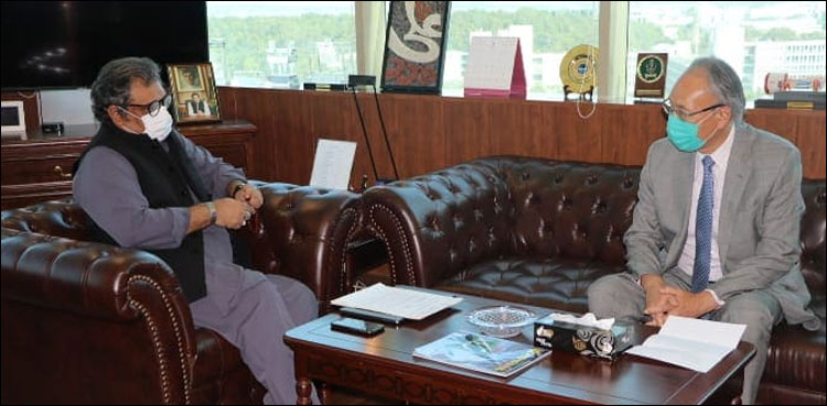 جاپان کے سفیر کی علی زیدی کو ترقیاتی منصوبوں میں تعاون کی یقین دہانی