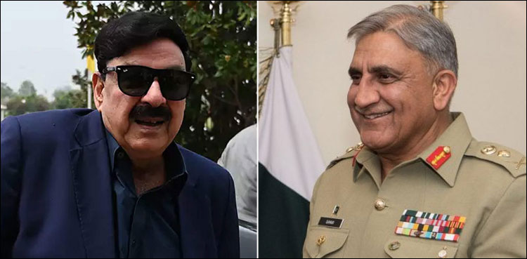 آرمی چیف کا  شیخ رشید کو 2  ہفتے مکمل آرام کا مشورہ