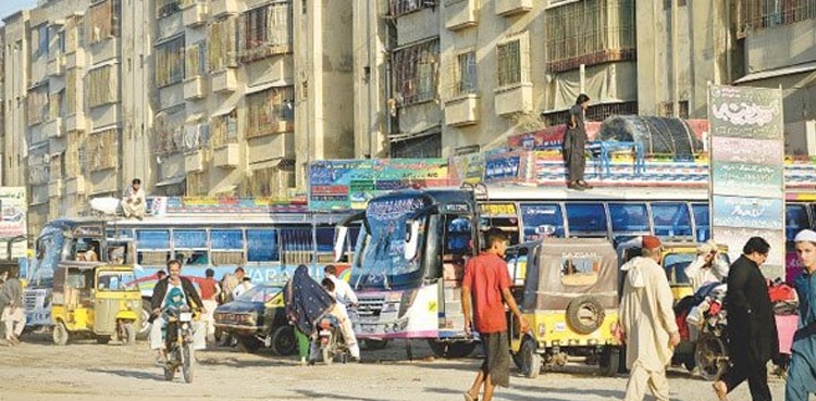 پابندی کے باجود شہر سے باہر جانے والی مسافر بسوں کے پرمٹ منسوخ