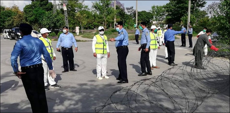 کرونا کیسز میں اضافہ، اسلام آباد کے 2 رہائشی علاقے سیل