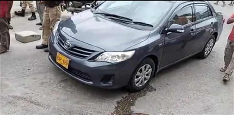حملہ آوروں کی گاڑی پر لگی نمبر پلیٹ جعلی نکلی