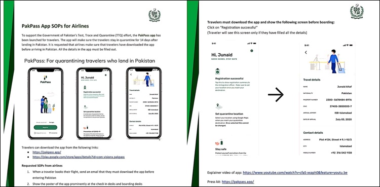 بیرون ملک سے آنے والے مسافروں کے لیے جدید منصوبہ، پاکپاس ایپ متعارف