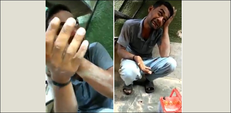 بیٹری چوری کی بڑھتی وارداتوں سے پریشان اہل محلہ نے چور پکڑ ہی لیا