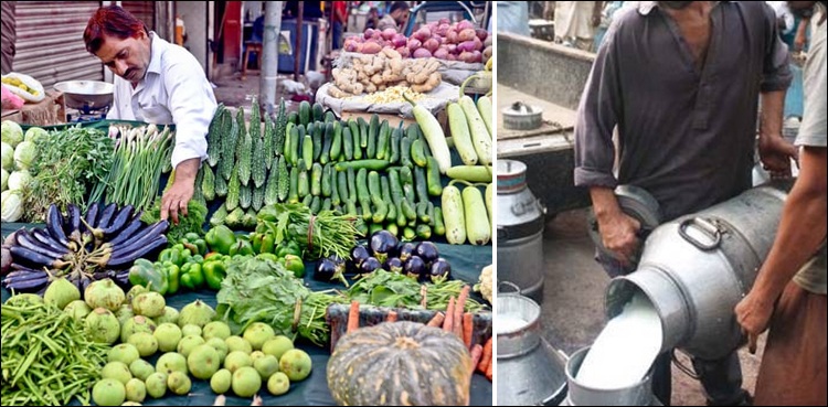 دودھ کی قیمت میں 10، سبزیوں کی قیمتوں میں 50 روپے کا اضافہ