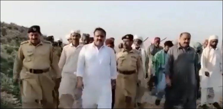 کوہ سلیمان  کے علاقے عافی بند میں وزیراعلیٰ کی آمد، لوگ خوشی سے نہال