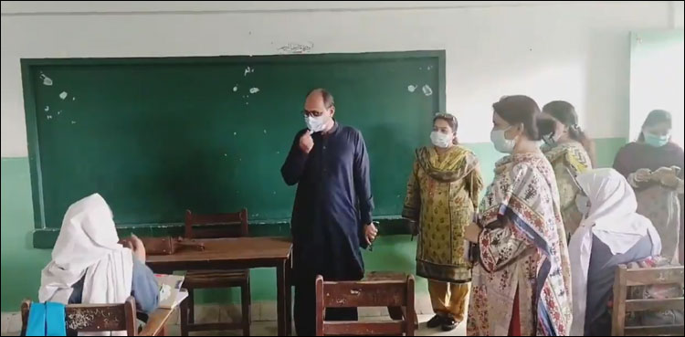 تعلیمی ادارے کھلنے کے دوسرے روز بھی سعید غنی کا اسکول و کالجز کا دورہ
