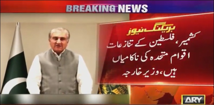 کشمیر،فلسطین کے تنازعات اقوام متحدہ کی ناکامیاں ہیں،وزیر خارجہ