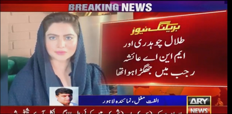 ہراساں کرنے کا الزام:  طلال چوہدری پرن لیگی ایم این اے عائشہ رجب کے بھائیوں کا تشدد