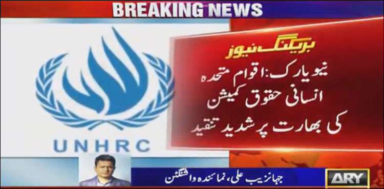 انسانی حقوق کی خلاف ورزی، اقوام متحدہ کی بھارت پر شدید تنقید