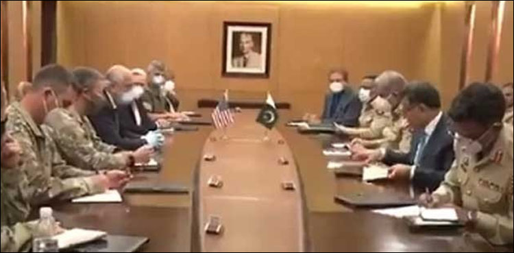 آرمی چیف سے زلمے خلیل زاد اور نیٹو کمانڈر کی ملاقات، اہم امور پر تبادلہ خیال