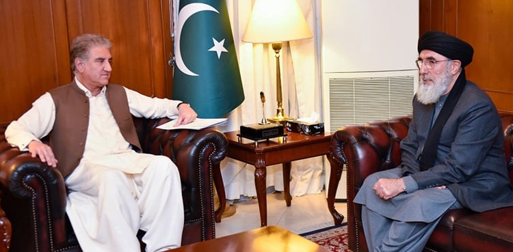 وزیر خارجہ کی  حزب اسلامی افغانستان کے سربراہ گلبدین حکمت یار سے ملاقات