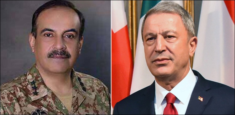 چیئرمین جوائنٹ چیفس آف اسٹاف کمیٹی  کی ترک وزیردفاع سے ملاقات، تعلقات کو مزید وسعت دینے پر اتفاق