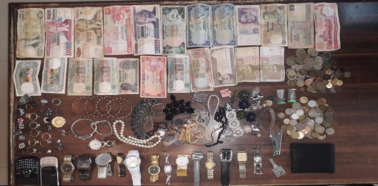چوروں کا تین رکنی گروہ گرفتار، بھاری مالیت کرنسی اور طلائی زیورات برآمد