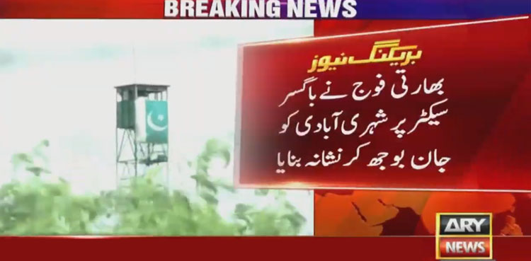بھارتی فوج کی ایل او سی پر بلااشتعال فائرنگ، شہری شہید