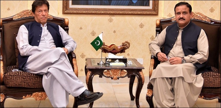 وزیراعظم عمران خان کی  وزیراعلیٰ پنجاب عثمان بزدار سے ون آن ون ملاقات
