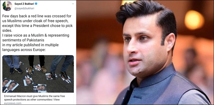 توہین آمیز خاکے: زلفی بخاری کا یورپی اخباروں میں اہم ترین آرٹیکل، یورپی ممالک سے بڑا مطالبہ