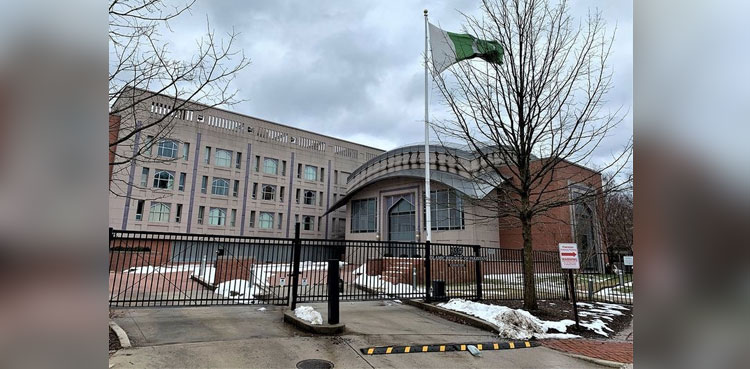 کورونا کے ممکنہ  پھیلاؤ کا خطرہ، امریکا میں  پاکستانی سفارتخانہ بند