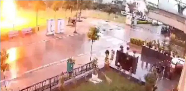 درخت کے نیچے کھڑے افراد پر آسمانی بجلی گر پڑی، خوفناک ویڈیو