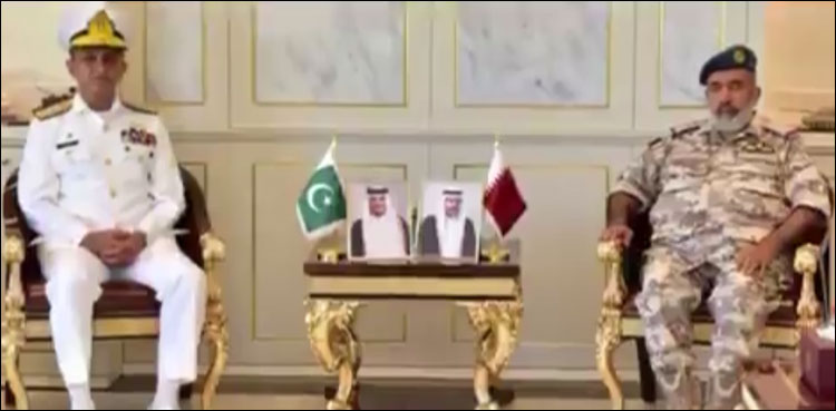 نیول چیف کا اہم دورہ قطر