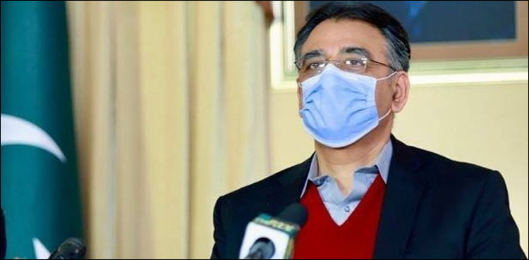 خواتین کا معاشی سرگرمیوں میں بہت بڑا کردار ہے: اسد عمر
