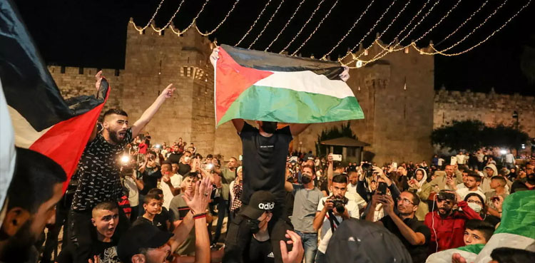 جنگ بندی کے بعد فلسطین میں خوشی کی لہر، عوام سڑکوں پر نکل آئے