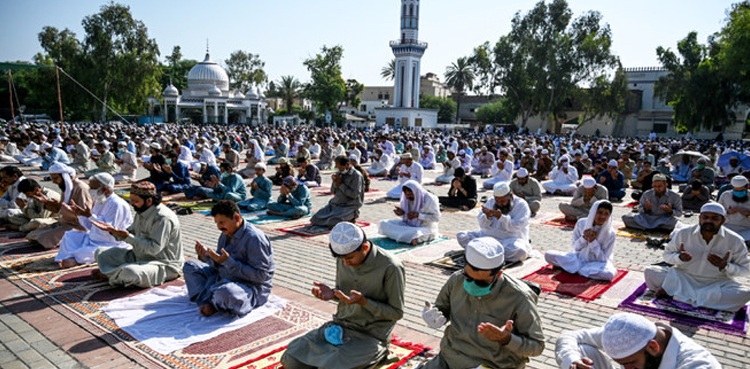 ملک بھر میں نماز عید کے روح پروراجتماعات، فلسطین کے لئے خصوصی دعائیں