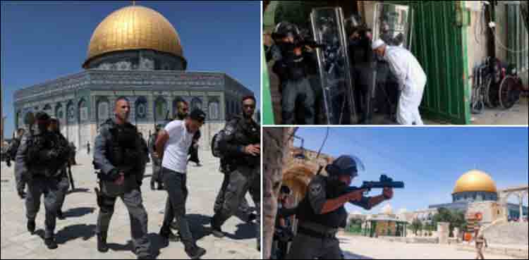 اسرائیلی فورسز کا نہتے فلسطینیوں پر حملہ، متعدد زخمی