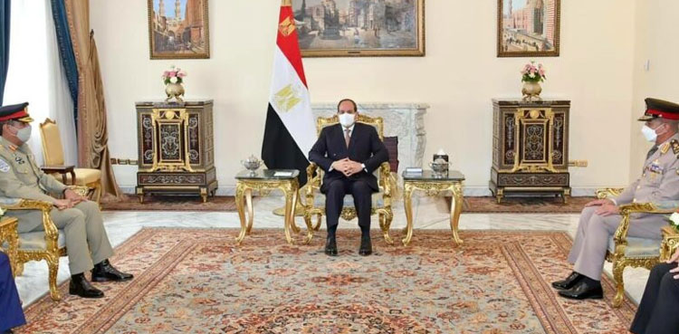 مصری صدر کا دہشت گردی کیخلاف جنگ میں پاکستان کی قربانیوں کا اعتراف