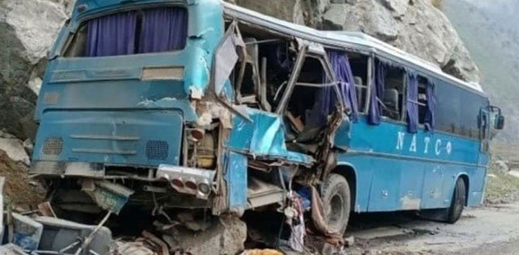 داسو پاور پراجیکٹ کی بس کو حادثہ : پاکستان نے  باردوی مواد کے استعمال کی تصدیق کردی