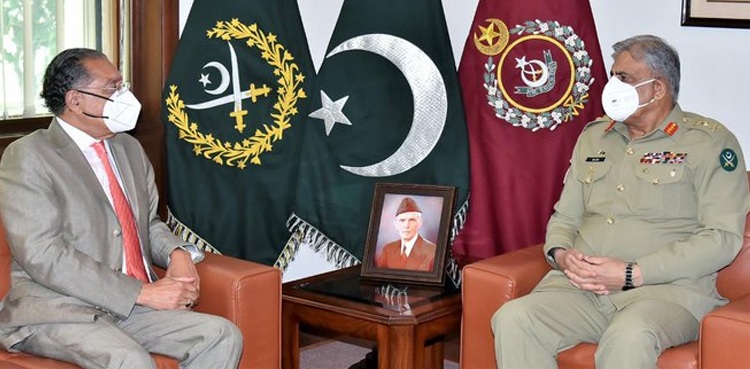 آرمی چیف سے اقوام متحدہ میں پاکستان کے مستقل مندوب کی ملاقات